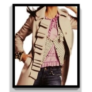 J.Crew Silk Evie Ruffle Cami